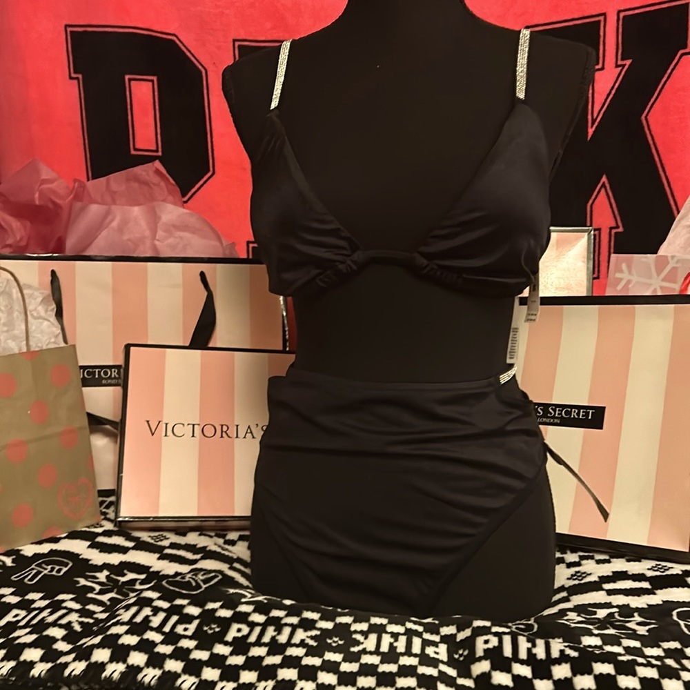 Victoria secret shine strap bikini NWT